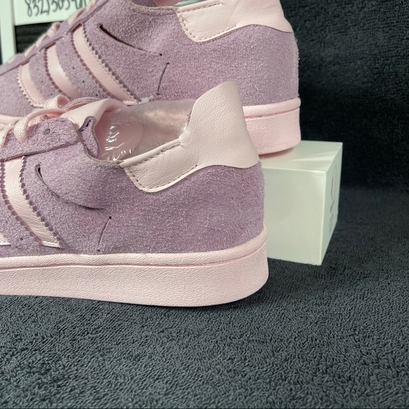 ADIDAS SUPERSTAR MINIMALIST ICONS CLEAR PINK WOMENS SHOES SIZE 9 PURPLE MENS 8 N - Picture 9 of 10